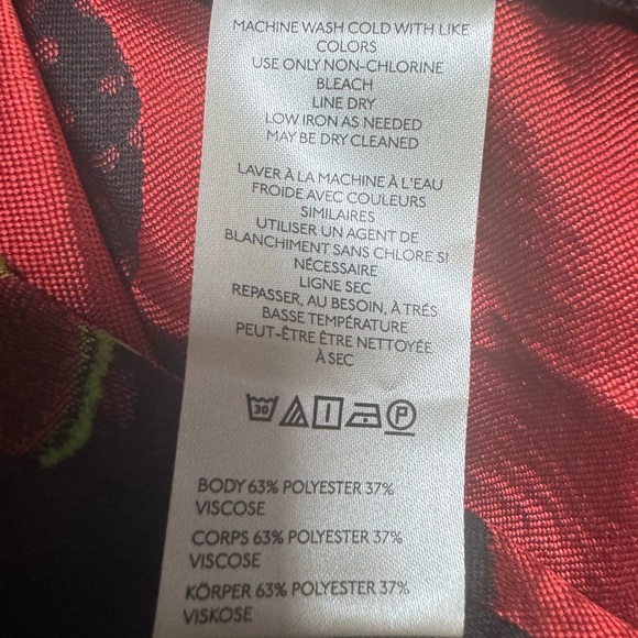 Maeve Puff-Sleeve Blouse Strawberry Print M - Picture 4 of 4